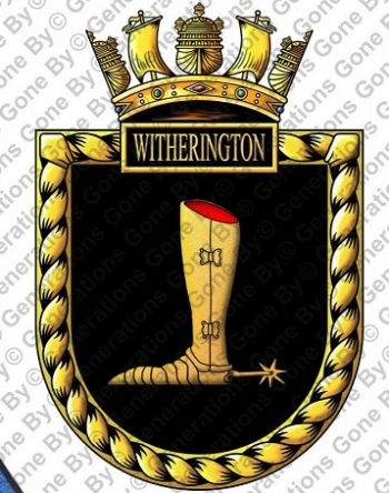 Coat of arms (crest) of the HMS Witherington, Royal Navy