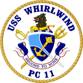 Coat of arms (crest) of the Coastal Patrol Ship USS Whirlwind (PC-11)