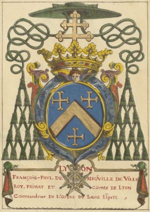 Arms (crest) of François-Paul de Neufville de Villeroy