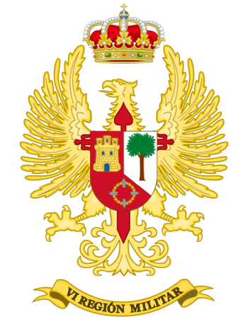 Coat of arms (crest) of the VI Military Region, Spanish Army