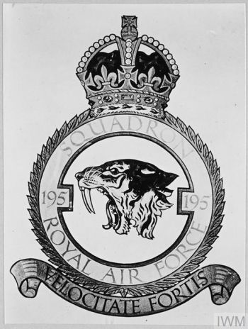 Coat of arms (crest) of the No 195 Squadron, Royal Air Force