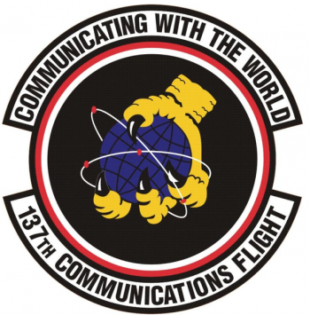 Coat of arms (crest) of the 137th Communications Flight, US Air Force