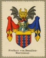 Wappen Freiherr von Beaulieu-Marconnay nr. 512 Freiherr von Beaulieu-Marconnay