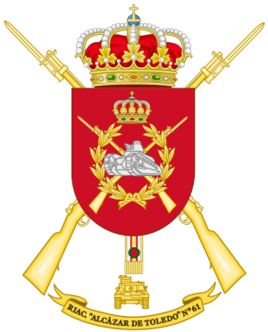 Armoured Infantry Regiment Alcázar de Toledo No 61, Spanish Army.png
