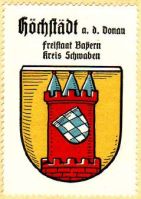 Wappen von Höchstadt an der Donau/Arms of Höchstadt an der Donau