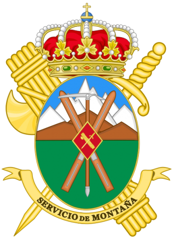 Arms of Mountain and Speleology Rescue Service, Guardia Civil