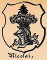 Wappen von Nicolai/ Arms of Nicolai