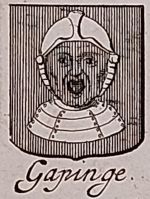 Wapen van Gapinge/Arms (crest) of Gapinge