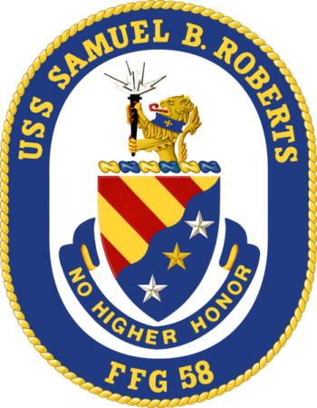 Coat of arms (crest) of the Frigate USS Samuel B. Roberts (FFG-58)