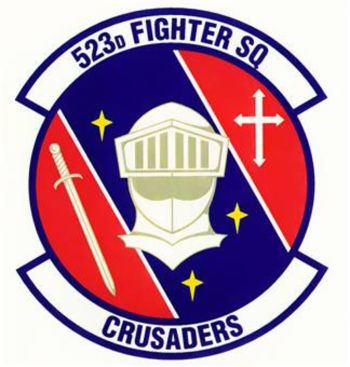 Coat of arms (crest) of 523rd Fighter Escort Squadron, US Air Force