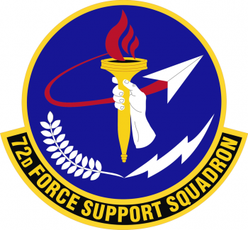 Coat of arms (crest) of the 72nd Force Support Squadron, US Air Force