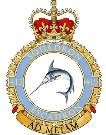 Coat of arms (crest) of the No 415 Squadron, Royal Canadian Air Force