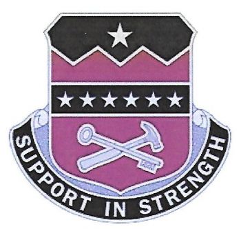 Coat of arms (crest) of Support Battalion, 5th Brigade Combat Team, 1st Armored Division, US Army