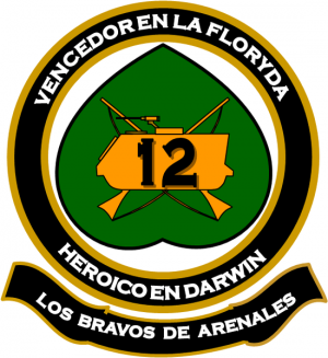 Coat of arms (crest) of the Mechanized Infantry Regiment No 12 General Arenales, Argentine Army