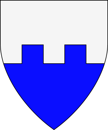 Heraldic glossary:Per Fess With Two Embattlements