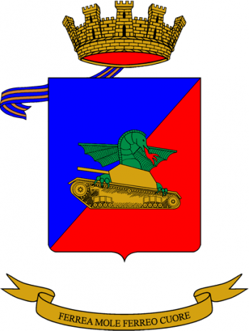 Coat of arms (crest) of the Armoured Warfare School, Italian Army