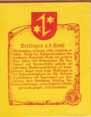 Wappen von Dettingen an der Erms