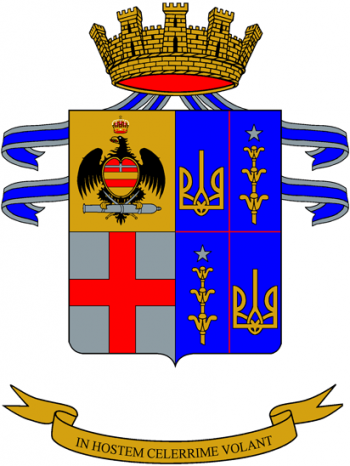Coat of arms (crest) of the Horse Artillery Regiment Volòire, Italian Army