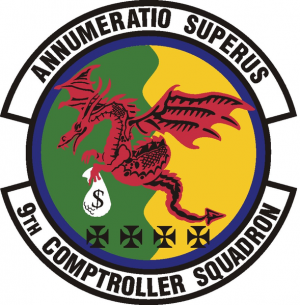 9th Comptroller Squadron, US Air Force.png