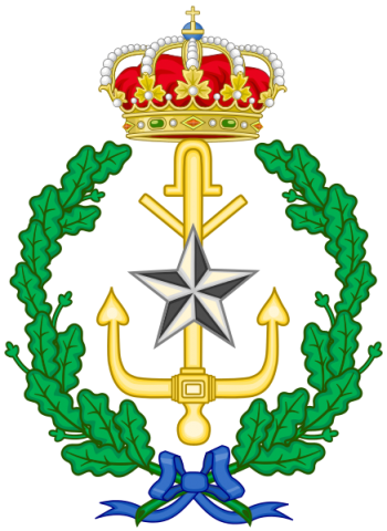 Coat of arms (crest) of the Naval Warfare College, Spanish Navy