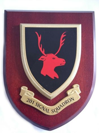 Coat of arms (crest) of the 201 Signal Squadron, British Army
