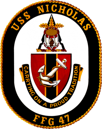 Coat of arms (crest) of the Frigate USS Nicholas (FFG-47)