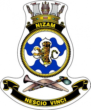 Coat of arms (crest) of the HMAS Nizam, Royal Australian Navy