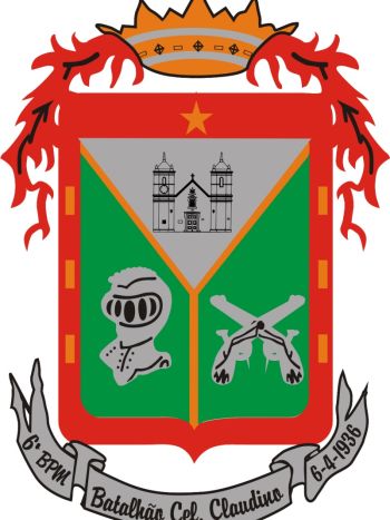 Coat of arms (crest) of 6th Military Police Battalion Colonel Claudino, Rio Grande do Sul