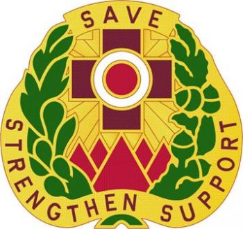 Coat of arms (crest) of the 256th Combat Support Hospital, US Army