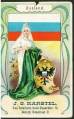 Arms, Flags and Folk Costume trade card