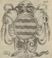 Blason de Agde/Arms of AgdeThe arms in 1686