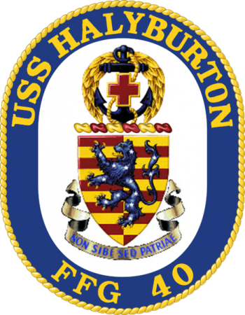 Coat of arms (crest) of the Frigate USS Halyburton (FFG-40)