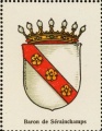 Wappen Baron de Séraingchamps nr. 3112 Baron de Séraingchamps