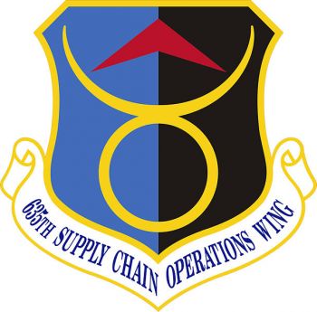 Coat of arms (crest) of the 635th Supply Chain Operations Wing, US Air Force