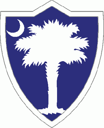 Coat of arms (crest) of South Carolina Army National Guard, US