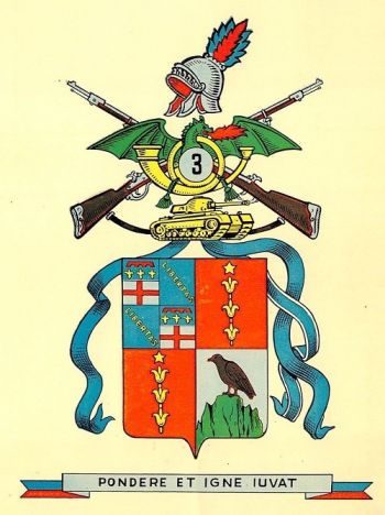 Coat of arms (crest) of the 3rd Armoured Infantry Regiment, Italian Army