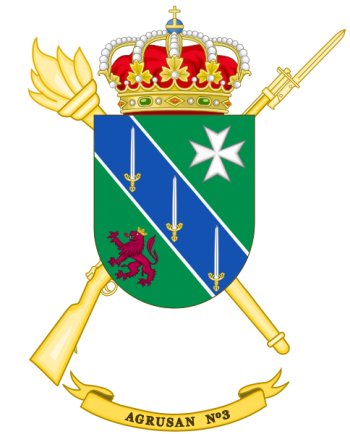 Coat of arms (crest) of the 3rd Army Health Services Grouping, Spanish Army