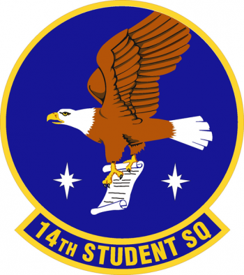 Coat of arms (crest) of the 14th Student Squadron, US Air Force