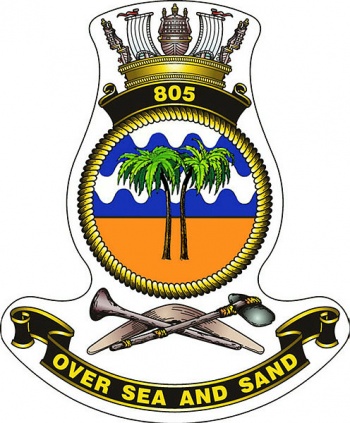 Coat of arms (crest) of the No 805 Squadron, Royal Australian Navy