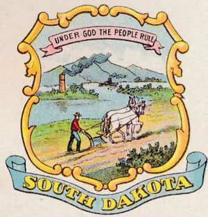 Coat of arms (crest) of South Dakota