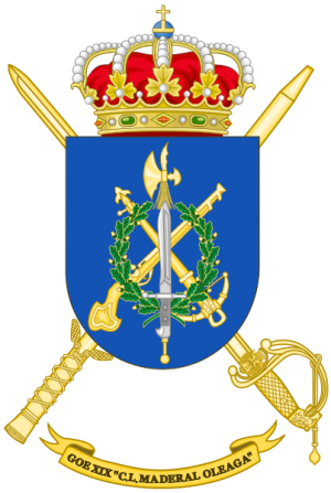Special Operations Bandera C.L. Maderal Oleaga XIX, Spanish Army.png