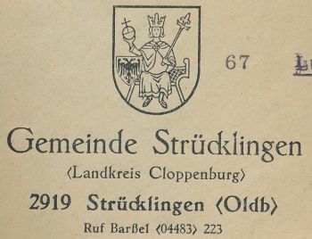 Wappen von Strücklingen