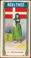 Arms, Flags and Folk Costume trade card