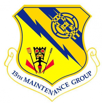 Coat of arms (crest) of the 15th Maintenance Group, US Air Force