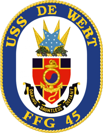 Coat of arms (crest) of the Frigate USS De Wert (FFG-45)