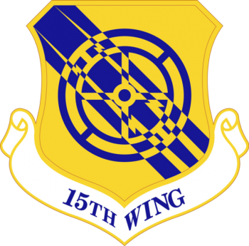 Coat of arms (crest) of the 15th Wing, US Air Force