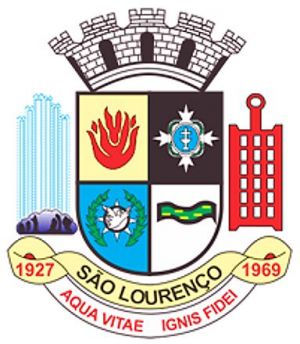Brasão de São Lourenço (Minas Gerais)/Arms (crest) of São Lourenço (Minas Gerais)