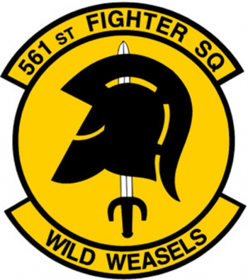 Coat of arms (crest) of the 561st Fighter Squadron, US Air Force