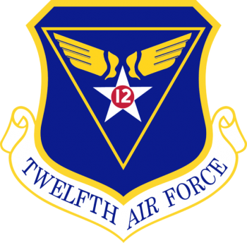 Coat of arms (crest) of the 12th Air Force, US Air Force