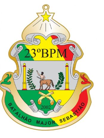 Coat of arms (crest) of 23rd Military Police Battalion, Rio Grande do Sul